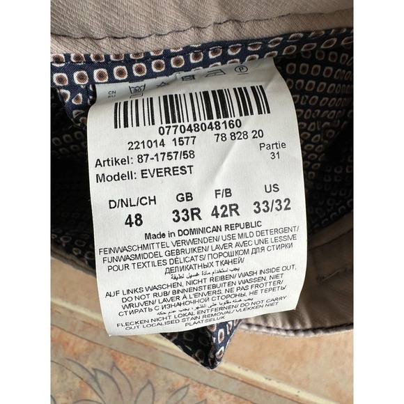 BRAX Feel Good Everest Quantum Pima pants Men size 33 - Picture 9 of 10